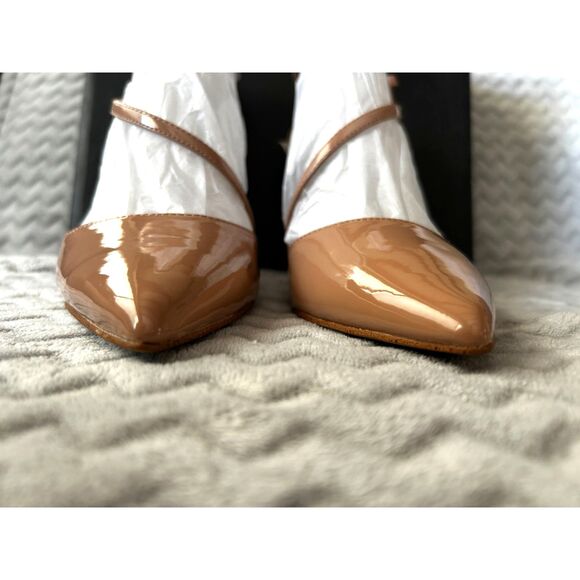 NEW! Inc International Concepts Lenii Patent Pointed Toe Heels Nude Size 7M NIB - Picture 5 of 7